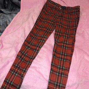 plaid tripp pants